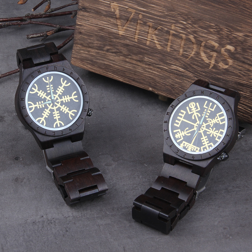 Jewelry Watches Women - Handgemachte Holz Uhren Mann Frauen Runic