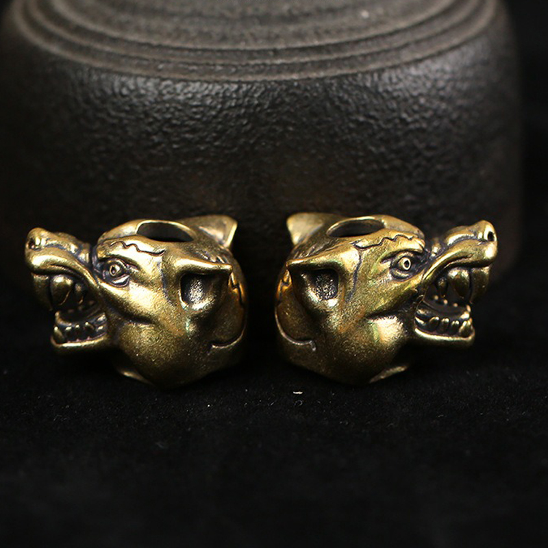 Wolf Jewelry & Watches Tampa Reviews - Tier Wolf Krieger Kopf Skulptur Messing