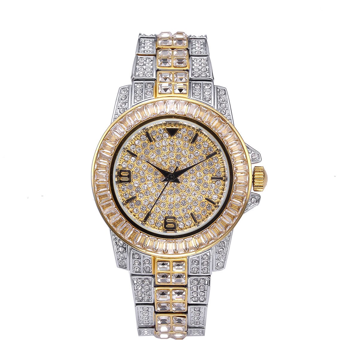 Jewelry Watches Women - Luxuriöse Quarzuhren mit Vollsteinbesatz für Herren