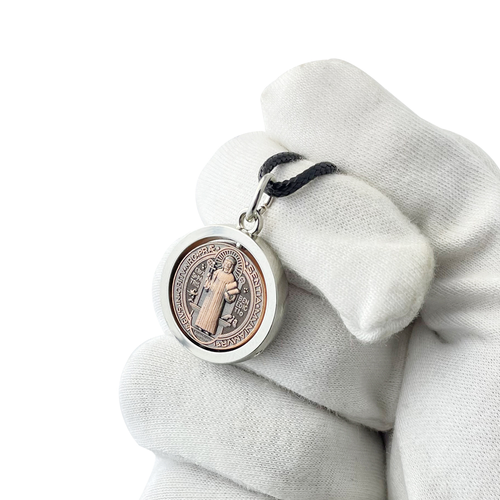 Jewelry & Watches Spółka Z Ograniczoną Odpowiedzialnością - Neue St. Benedikt Medaillen-Halskette Katholisches Schutzkreuz-Anhänger