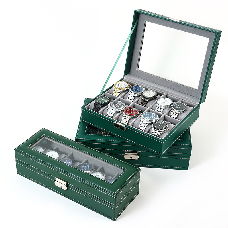 Jewelry And Watches Exhibition - VANSIHO Modische Farbe Grün/Beige/Grau 6/10/12 Slots