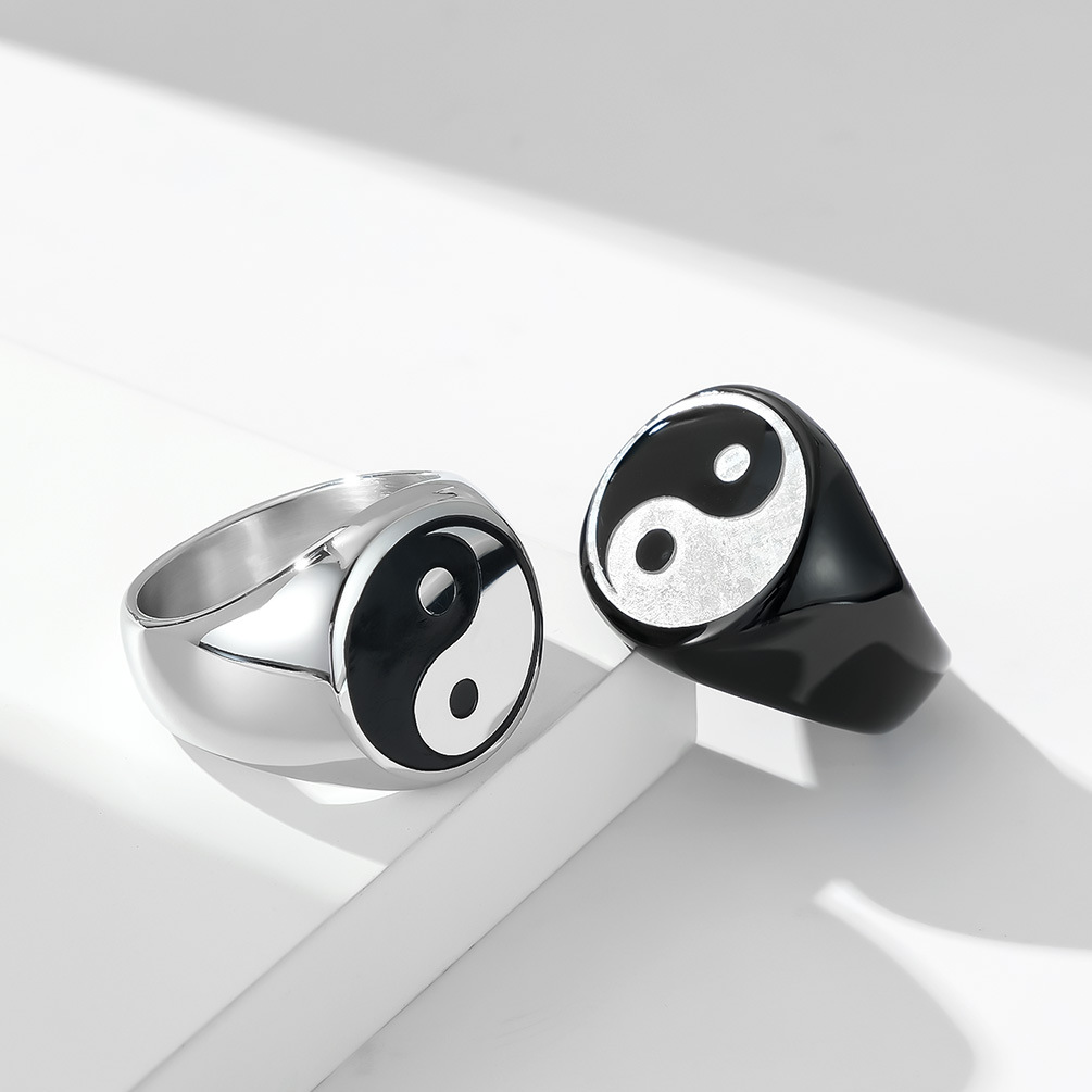 Mens Signet Ring - Kreative Chinesischen Stil Tai Chi Ringe