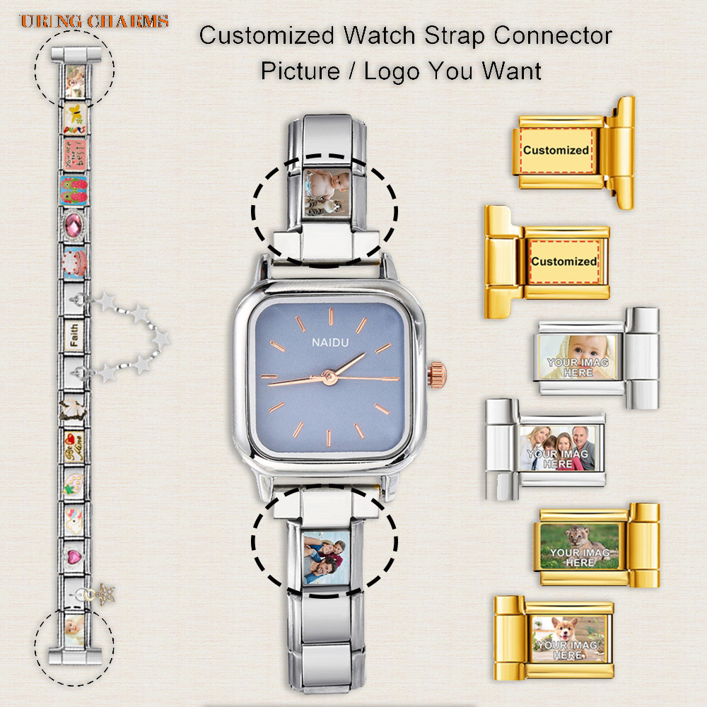 Jewelry Watches Women - 1 Paar Bild-Logo, individueller Uhrenarmband-Anschluss, passend