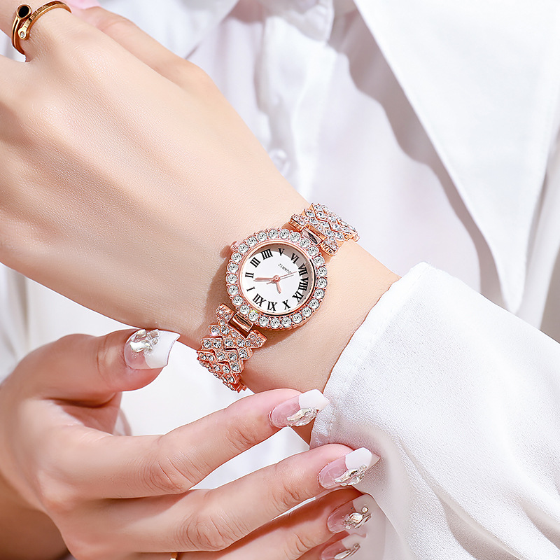 5-teiliges Luxus-Strass-Uhren- – Jewelry Box Watches Bracelets Bewertung und Preis