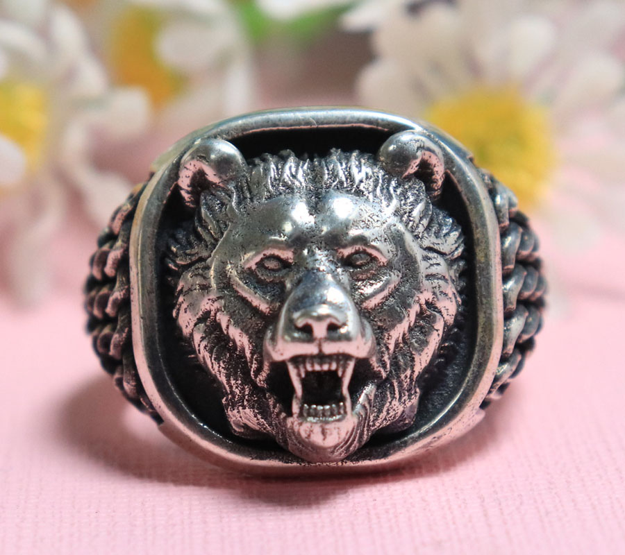22g Wikinger-Bärenkopf Nordisc – Mens Signet Ring Bewertung und Preis