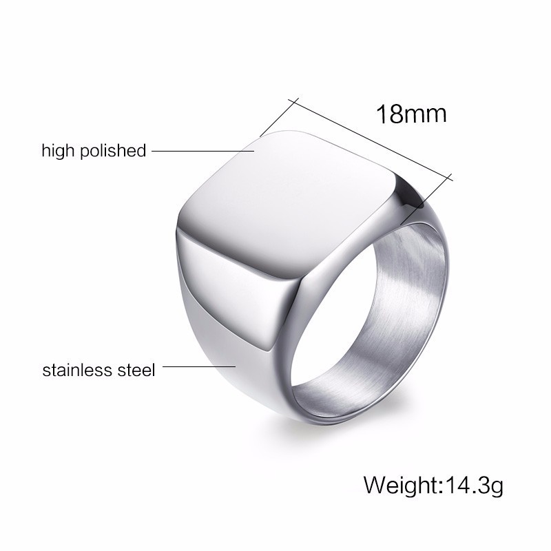 Vnox Freies Personalisierte St – Mens Signet Ring Bewertung und Preis