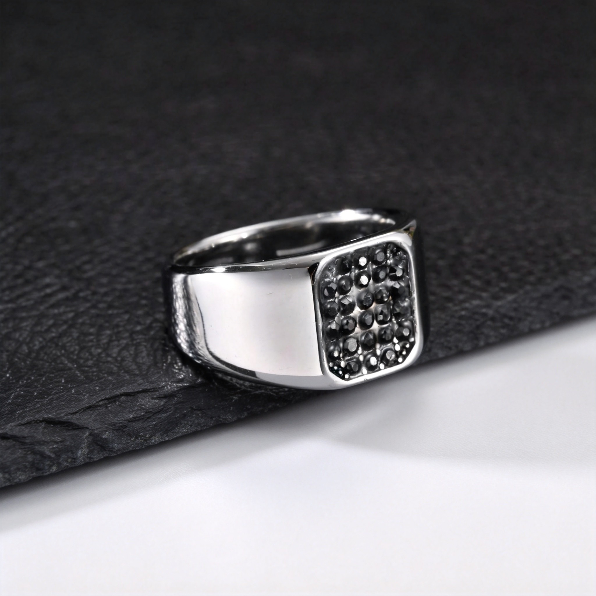 Punk Edelstahl Siegelring für  – Mens Signet Ring Bewertung und Preis