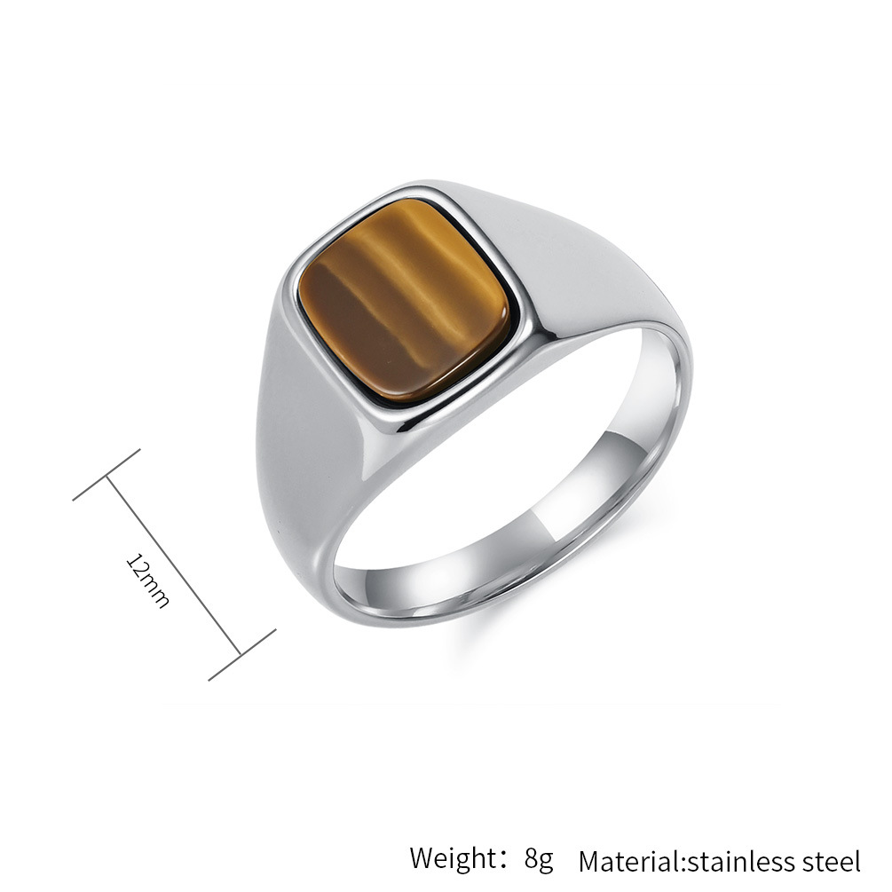 Neuer Modischer Vintage Edelst – Mens Signet Ring Bewertung und Preis