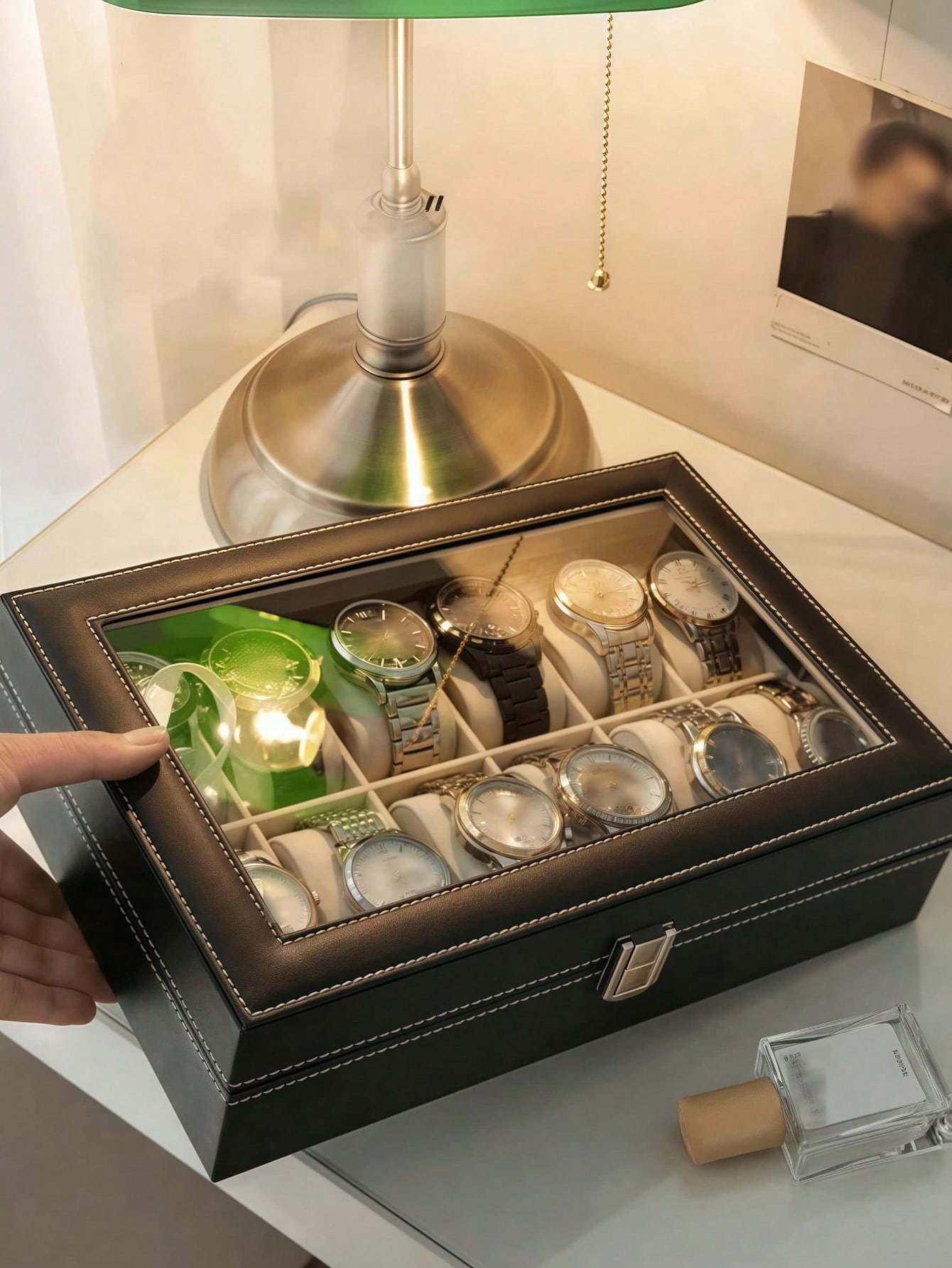 Leder-Uhrenbox mit Schloss, Gr – High Jewelry Watches Bewertung und Preis