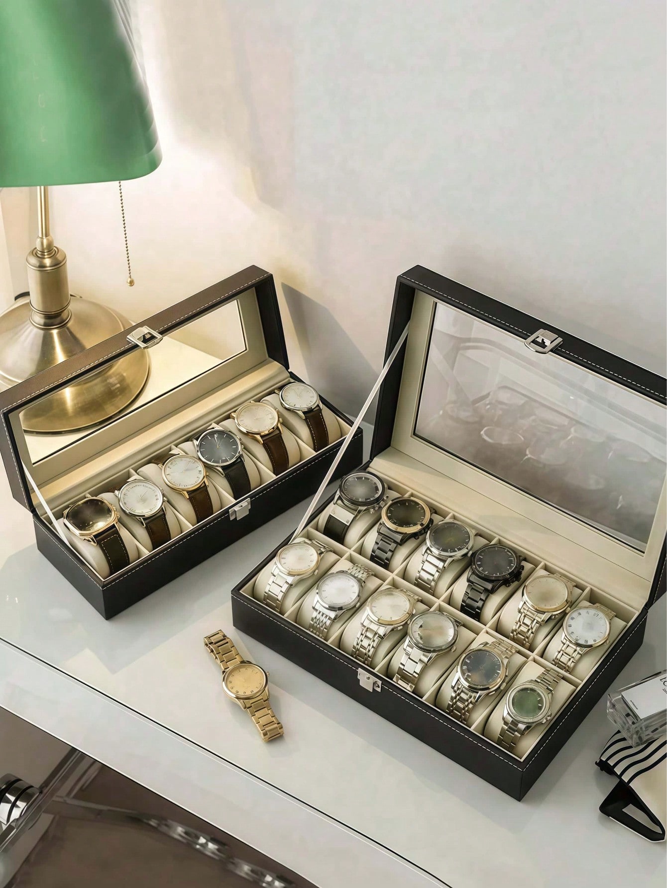 Leder-Uhrenbox mit Schloss, Gr – High Jewelry Watches Bewertung und Preis