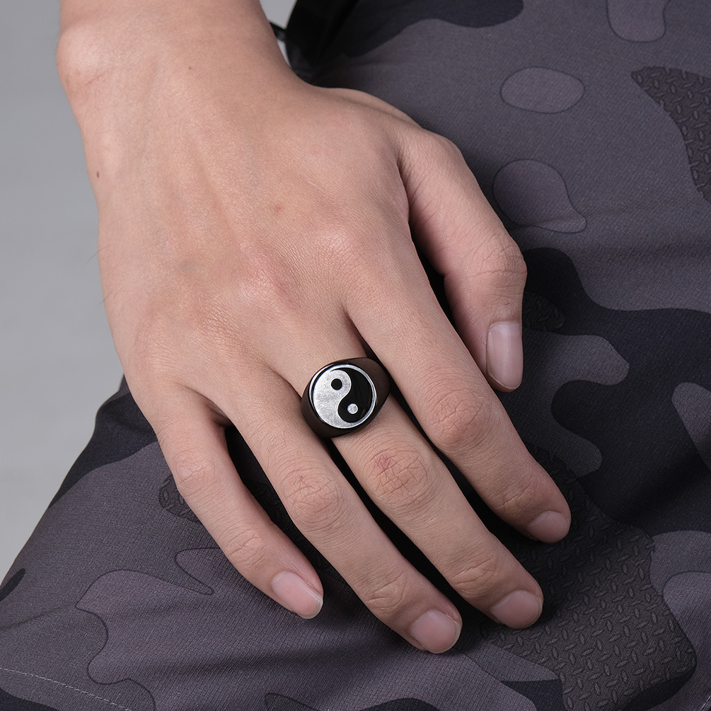 Kreative Chinesischen Stil Tai – Mens Signet Ring Bewertung und Preis
