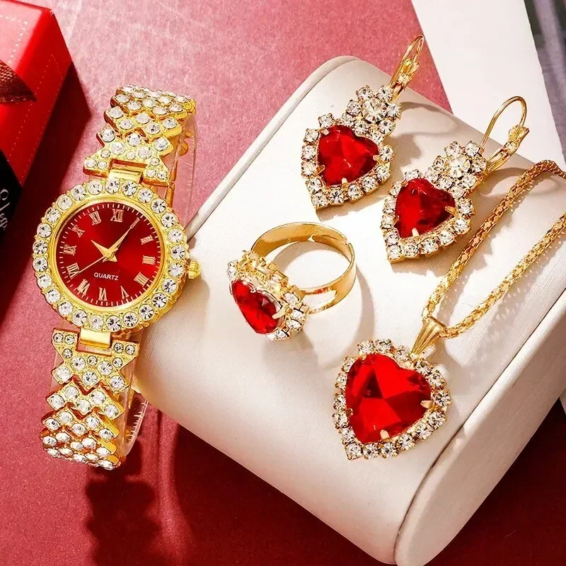 Goldene Luxus uhr Frauen Ring  – Jewelry Watch Making Bewertung und Preis
