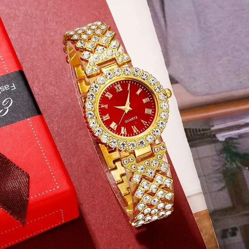 Goldene Luxus uhr Frauen Ring  – Jewelry Watch Making Bewertung und Preis
