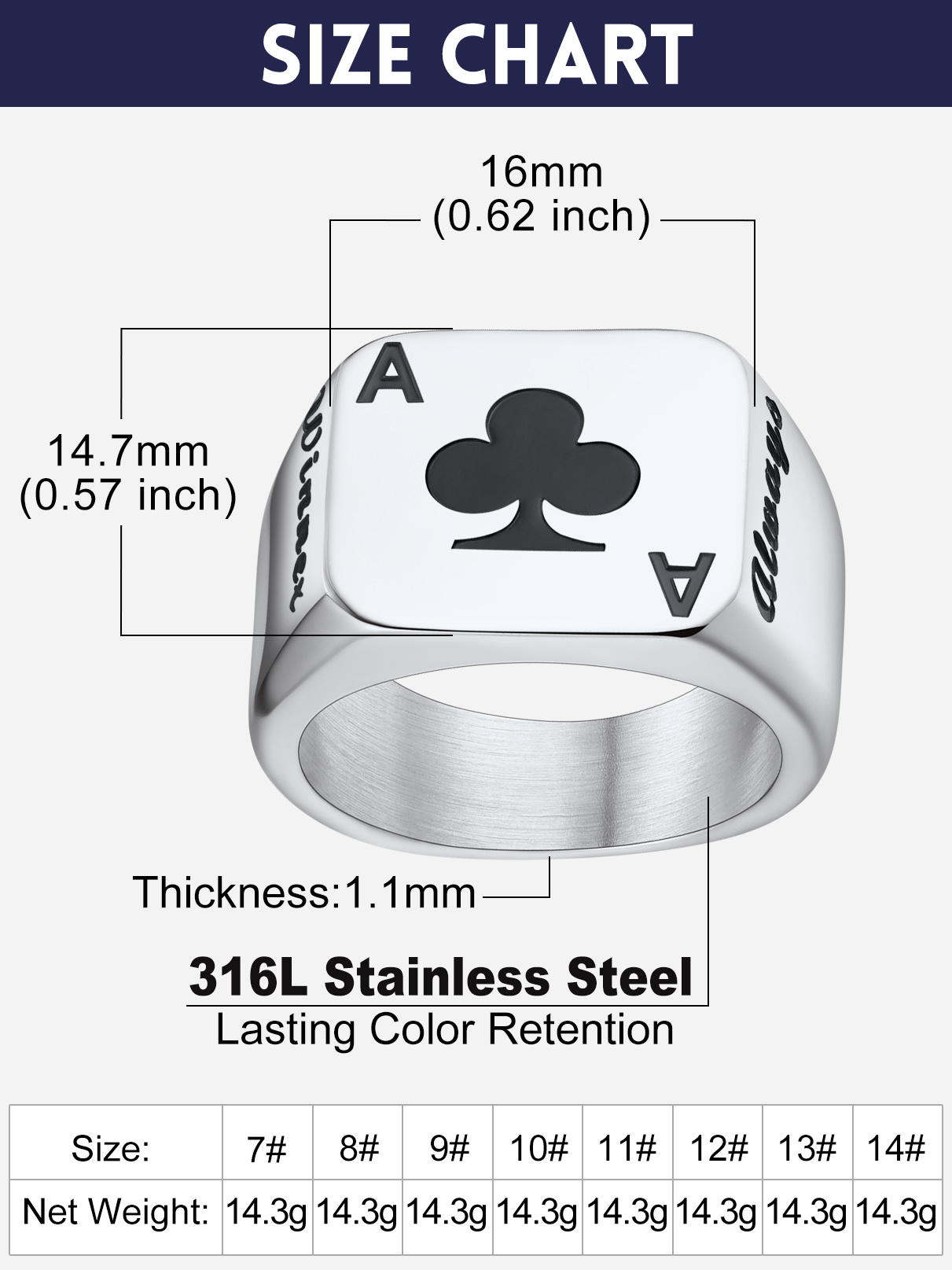 U7 Maßgeschneiderte quadratisc – Mens Signet Ring Bewertung und Preis