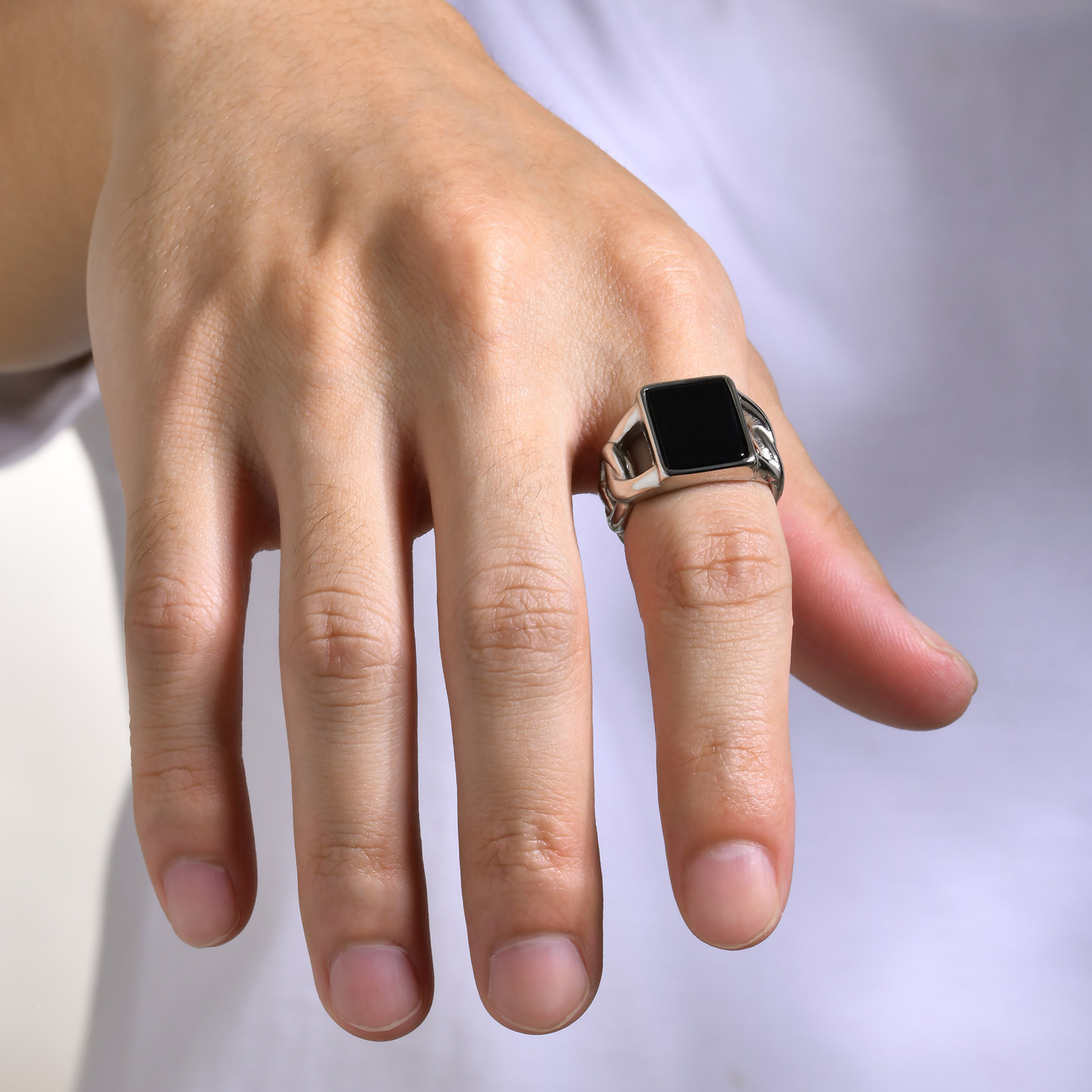 Punk Vintage Edelstahl Siegelr – Mens Signet Ring Bewertung und Preis