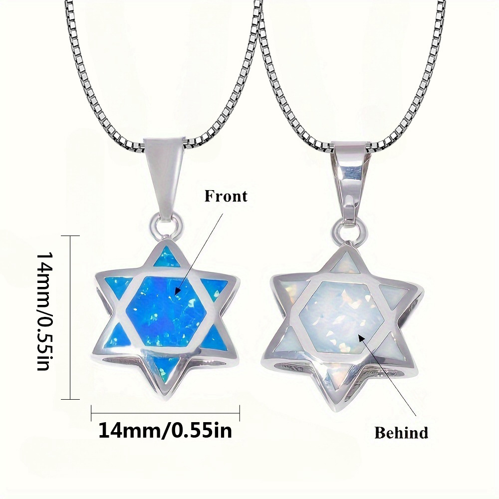 Davidstern Opal Anhänger Halsk – Jewelry & Watches Spółka Z Ograniczoną Odpowiedzialnością Bewertung und Preis