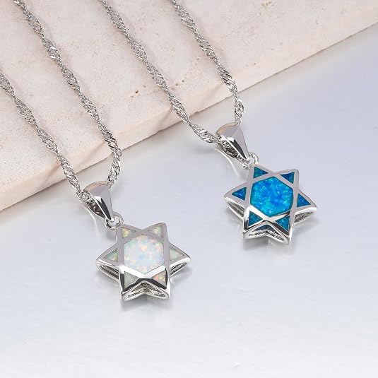 Davidstern Opal Anhänger Halsk – Jewelry & Watches Spółka Z Ograniczoną Odpowiedzialnością Bewertung und Preis