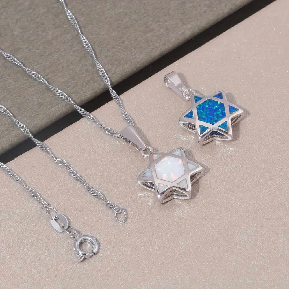 Davidstern Opal Anhänger Halsk – Jewelry & Watches Spółka Z Ograniczoną Odpowiedzialnością Bewertung und Preis